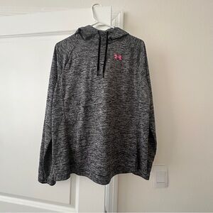 Under Armour Gray Hoodie with Pink Logo
